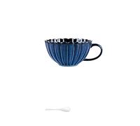XUJUAN-0227 Tasse à boisson vintage petite tasse en céramique pour thé de l'après-midi, tasse à eau, tasse à thé au lait (bleu)