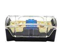 Xujuika Bloc de Fusibles Protection Audio pour Véhicule | Bloc de Distribution Compact,Kit Ampli Stéréo et Subwoofer pour SUV Berline Fourgon Camping-Car