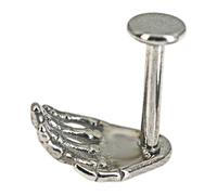 Xujuika Boucles d'oreilles squelette - Filetage interne pour Halloween - Bijoux gothiques en forme de main pour adolescents, costume quotidien, amis, voyage, anniversaire, vacances, maison, Golden