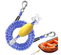 Xujuika Corde de remorquage flottante de 4,8 m | Avec boule flottante et crochet, sangle de kayak robuste pour tirer, rivière, mer, surf, amarrage, remorque, course de sauvetage
