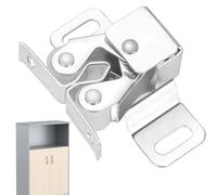 Xujuika Loquets À Double Rouleau Fermeture Porte Placard | Loqueteaux De Porte Placard À Double Rouleau | Armoire Catches Loquets avec Vis | Loqueteau Placard pour Armoire, Tiroir