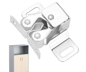 Xujuika Loquets À Double Rouleau Fermeture Porte Placard | Loqueteaux De Porte Placard À Double Rouleau | Armoire Catches Loquets avec Vis | Loqueteau Placard pour Armoire, Tiroir