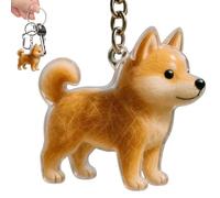 Xujuika Porte-clés en poils de chien - Ornement de porte-clés - Pendentif conteneur de rangement pour filles, garçons, hommes, femmes, fans de sac à main, a, Refer to description