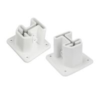 Xujuika Support d'échelle de piscine - Brides d'échelle de piscine en résine, support de rechange robuste pour balustrade, stabilité, piscine, spa, kayak, pelouse, patio, mariage