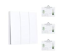 XUK Interrupteur Sans Fil, auto-alimenté, 433MHz, Portée : 30 m (intérieur) / 100 m (extérieur), 10A 240V interrupteur va et vient sans fil, pour lampe jusqu'à 600W