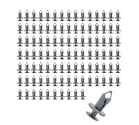 XUKEY 100 Pièces Clips de Fixation pour VW Transporter T4 T5 T6, Ф 8MM Clips de Garniture Gris, Clips de Finition pour Tapis en Plastique de Haute Qualité, Remplacement du Clip de Garniture