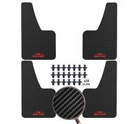 XUKEY Lot de 4 bavettes Garde-Boue universelles 36x21cm pour Voiture, SUV, Van, Hayon, UTV, ATV - Garde-Boue Avant et arrière avec Vis (A/R.S MUD Flaps-Lettre)