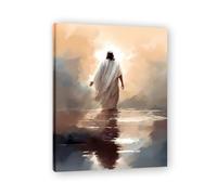xukgmsg Le Dos Sacré JéSus Art Mural Vie Enfant De Dieu Affiche Catholique ChréTien Seigneur Tableaux Religieuse Bible Image Pour Salon éGlise Tableauxs Modernes Art DéCoratif 50x40cm