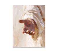 xukgmsg Tenez Les Mains JéSus Art Mural Vie Enfant De Dieu Affiche Catholique ChréTien Seigneur Tableaux Religieuse Bible Image Pour Salon éGlise Tableauxs Modernes Art DéCoratif 50x40cm