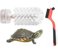 XUKPO Brosse Tortue, Brosse Nettoyage Carapace Tortue, Brosse RéCurer pour Tortue, Brosse Ventouse pour RéServoir pour Enlever Les Carapaces Tortue, Brosses RéCurer Poils pour Verrerie
