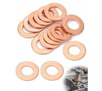 XUKZIMA 15 Joints en Cuivre M14 (14x20x1,5 mm) pour Bouchon de Vidange d'Huile | Joint de Vidange de Carter Moteur Auto et Moto, Rondelles d'Étanchéité Robustes Anti-Fuite