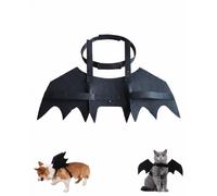 XUKZIMA Déguisement Pour Chat & Chien Costume Halloween Taille S 40cm 1 Pce Ailes Souples Réglables & Collier Confortable Stabilité Totale & Bien-Être Animal Garanti pour Fêtes