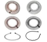 XUKZIMA Peigne Extensible Cheveux, 6 Pièces Full Circle Peigne, Plastique Souple Peigne Circulaire, Peigne à Cheveux Extensible