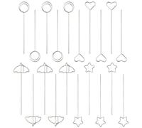 XUKZIMA Porte Photo, 20 Pièces Clips Mémo en Métal, Porte Photo Pince, Tige Porte Photo, Support pour Notes Papier, Décoration de Mariage, Fête, Photo (12 cm)