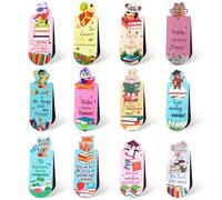 XULIERUX 12 Signets Animaux Avec Proverbes Allemands De Lecture, Signets Magnétiques Pour Enfants, Parfaits Pour Cadeaux D'anniversaire, De Fête Et De Calendrier De L'avent