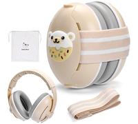 XULIERUX Casque Anti-Bruit Bébé 2-en-1, Casque Anti-Bruit Réglable en Taille, Casque de Protection Contre le Bruit Pour Nouveau-Nés, Adapté Aux Bébés De 3 À 48 Mois Dès la Naissance