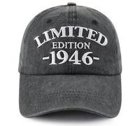 Xullaxth Casquette de Baseball réglable en Coton édition limitée 1940 1941 1942 1943 1944 1945 1946 1947 1948 1949 pour Homme et Femme, 1946 Noir, Taille Unique