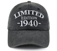Xullaxth Casquette de Baseball réglable en Coton édition limitée 1940 1941 1942 1943 1944 1945 1946 1947 1948 1949 pour Homme et Femme, 1940 Noir, Taille Unique
