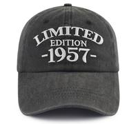 Xullaxth Casquette de baseball réglable en coton édition limitée 1950 1951 1952 1953 1954 1955 1956 1957 1958 1959 pour homme et femme, 1957 Noir, Taille unique