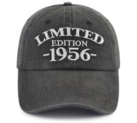 Xullaxth Casquette de Baseball réglable en Coton édition limitée 1950 1951 1952 1953 1954 1955 1956 1957 1958 1959 pour Homme et Femme, 1956 Noir, Taille Unique