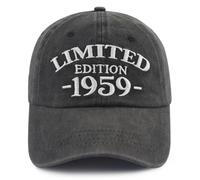 Xullaxth Casquette de Baseball réglable en Coton édition limitée 1950 1951 1952 1953 1954 1955 1956 1957 1958 1959 pour Homme et Femme, 1959 Noir, Taille Unique
