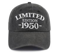 Xullaxth Casquette de Baseball réglable en Coton édition limitée 1950 1951 1952 1953 1954 1955 1956 1957 1958 1959 pour Homme et Femme, 1950 Noir, Taille Unique