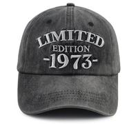 Xullaxth Casquette de Baseball réglable en Coton édition limitée 1970 1971 1972 1973 1974 1975 1976 1977 1978 1979 pour Homme et Femme, 1973 Noir, Taille Unique