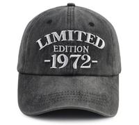 Xullaxth Casquette de baseball réglable en coton édition limitée 1970 1971 1972 1973 1974 1975 1976 1977 1978 1979 pour homme et femme, 1972 Noir, Taille unique