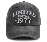 Xullaxth Casquette de Baseball réglable en Coton édition limitée 1970 1971 1972 1973 1974 1975 1976 1977 1978 1979 pour Homme et Femme, 1977 Noir, Taille Unique