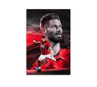 XULLONG Olivier Giroud Impression sur toile Motif étoile de football 40 x 60 cm