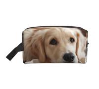 XULLZH Adorable bol en os de chien avec motif empreintes de pattes - Grande capacité - Pochette de rangement à fermeture éclair - Blanc - Taille unique, Blanc, One Size