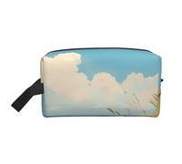 XULLZH Beach dunes Sac de rangement de toilette avec fermeture éclair - Grande capacité - Blanc - Taille unique, Blanc, One Size