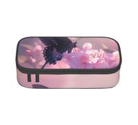 XULLZH Belle trousse de toilette de voyage avec compartiments de grande capacité Motif papillon sur fleur rose, Noir/blanc, One Size, Moderne.
