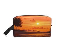 XULLZH Coconut Beach Sunset Hamac Imprimé Grande capacité Voyage Portable Cosmétique Organisateur Pochette Fermeture éclair Sac de rangement pour produits de toilette Blanc Taille unique, Blanc, One