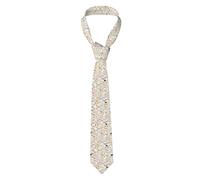 XULLZH Cravate fine pour homme avec imprimé floral pour mariage, marié, garçons d'honneur, missions, danses, Chien, taille unique