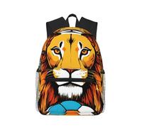 XULLZH Sac à dos de voyage décontracté avec imprimé lion - Grande capacité - Léger - Pour homme et femme, noir, One Size, noir, Taille unique
