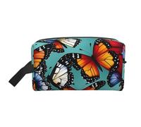 XULLZH Sac de rangement de toilette avec fermeture éclair - Grande capacité - Imprimé papillon et violoncelle - Blanc - Taille unique, Blanc, One Size