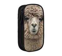 XULLZH Trousse à crayons avec fermeture éclair et imprimé « I Love Alpagas » - Grande capacité - Trousse à crayons - Trousse à maquillage - Fournitures de bureau, Noir/blanc, One Size, Moderne.