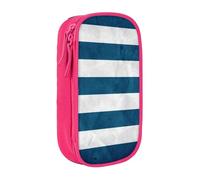 XULLZH Trousse à crayons avec fermeture éclair - Motif drapeau grec - Grande capacité - Trousse à crayons - Trousse à maquillage - Fournitures de bureau, Rose, One Size, Moderne.