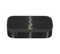 XULLZH Trousse à crayons de grande capacité avec motifs notes de musique et triples, Noir/blanc, One Size, Moderne.