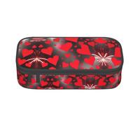 XULLZH Trousse de toilette de voyage avec compartiments de grande capacité Motif cœurs rouges, Noir/blanc, One Size, Moderne.