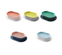 xulvoz Lot de 3 pots de fleurs d'herbe à chat en plastique pour micro-pousses d'herbe de blé (C)