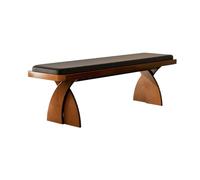 Xumh2024-3 Banc Banquette Banc Long en Bois au Pied du lit dans la Chambre, Le Dressing ou à Usage Domestique. Chaussures Cuir(Moyen)