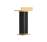 Xumh2024-3 Bureau de réception Podium de Salle conférence Luxe Minimaliste et Style rétro for salles Classe(Noir)