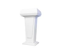 Xumh2024-3 Bureau de réception Pupitre en Bois for Salle de conférence, Podium, Table Formation, Bureau réception d'entreprise(Blanc)