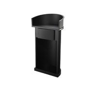 Xumh2024-3 Bureau de réception Support de Podium Moderne en métal Lourd for conférence, Mariage, Discours, Salle Classe(Noir)