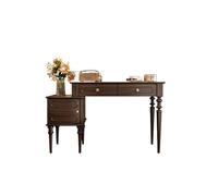 Xumh2024-3 Bureau de vanité Table de Maquillage en Bois Massif Minimaliste Moderne et Extensible, Vintage français, for Une Chambre à Coucher Cabinet organisateurs
