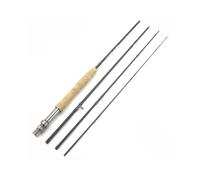 Xumh2024-3 Ensemble de Canne à Pêche Canne à pêche à la Mouche ultralégère en Fibre de Carbone for lac et rivière(1.98M (6.6ft) Rod)