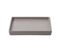 Xumh2024-3 soucoupes pour Pots de Fleurs Grande Soucoupe en céramique for Plantes, bac à Fleurs carré for l'intérieur et l'extérieur(Grigio,3XL)