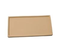 Xumh2024-3 soucoupes pour Pots de Fleurs Plateaux d'arrosage for Plantes en céramique, for Salon, Balcon, rectangulaires, soucoupes for Pots de Fleurs(Yellow,Moyen)